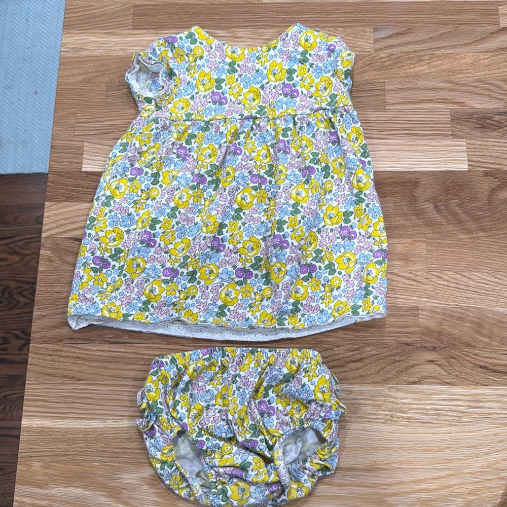 Floral boden dress set